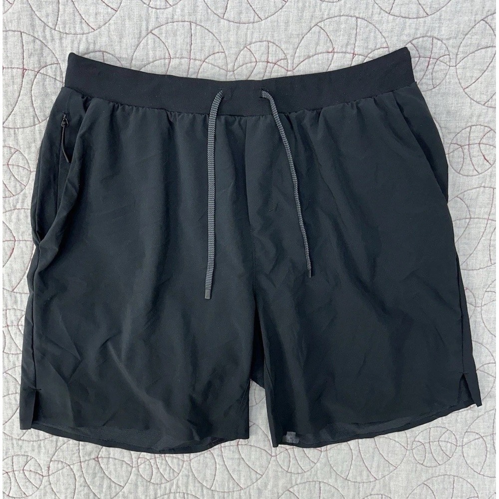 Rabbit Cruisers 7" Core Running Shorts Black Brief Lined / Men's Large
